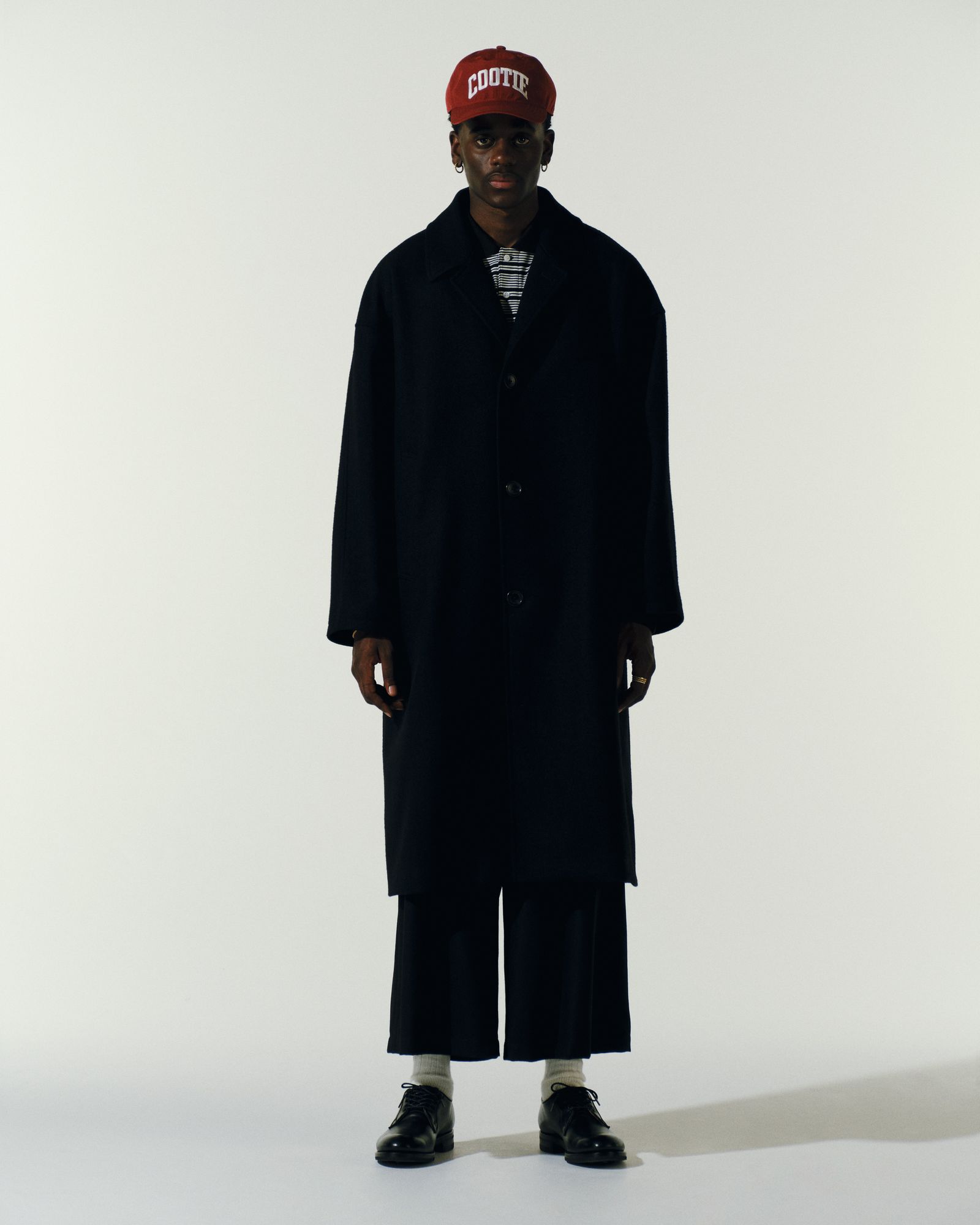 COOTIE PRODUCTIONS - CA/W Melton Chester Coat (BLACK