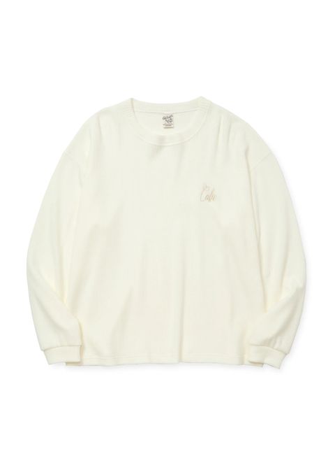 WAFFLE L/S CS (WHITE) / ワッフル カットソー