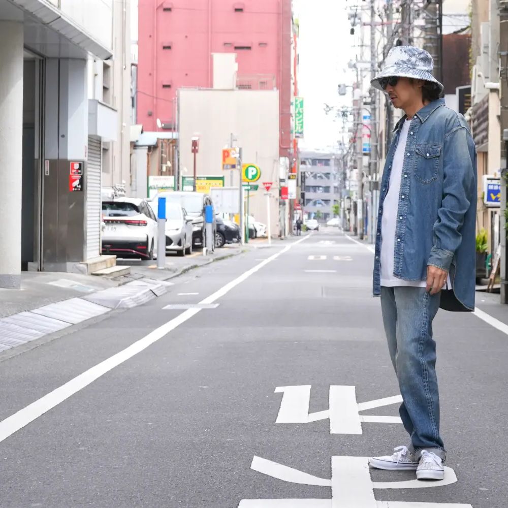 【ラスト1点】L.Western SH USD (USD) / デニム ウエスタン シャツ