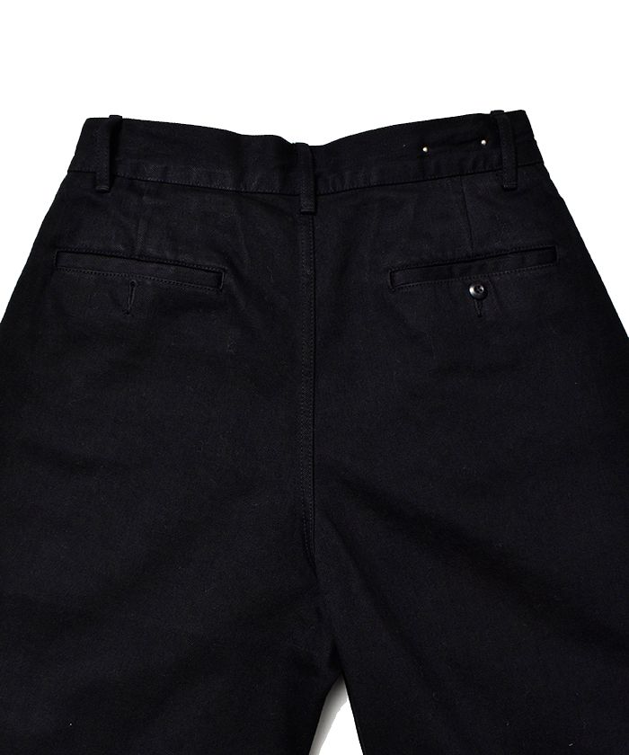 WTNB.Wide Work PS (BLACK) / 渡辺康裕 コラボレーション ワイドデニムパンツ