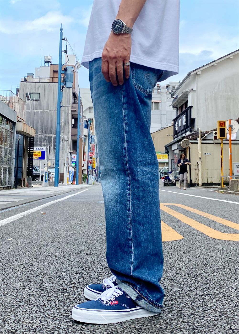 VINTAGE WASH DENIM PANTS (GRAY) / ヴィンテージ ウォッシュ デニム パンツ