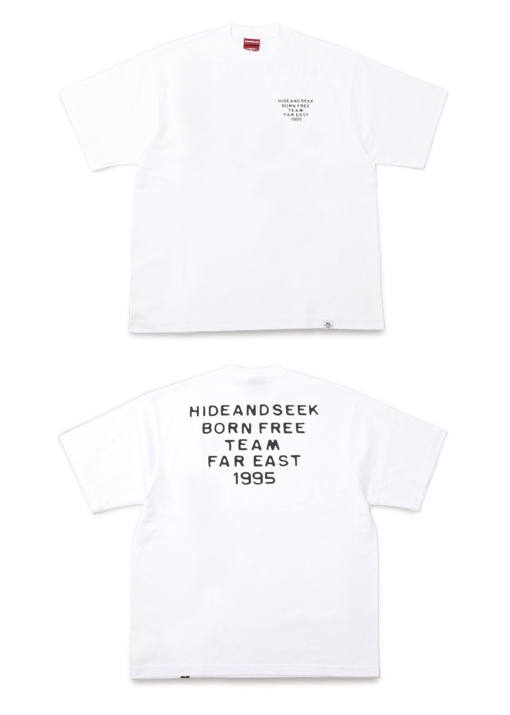 Typewriter S/S Tee (BigSilhouette) (WHITE) / ヘビーオンス ワイド Tシャツ