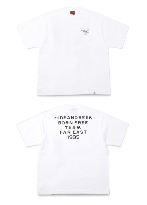 Typewriter S/S Tee (BigSilhouette) (WHITE) / ヘビーオンス ワイド Tシャツ