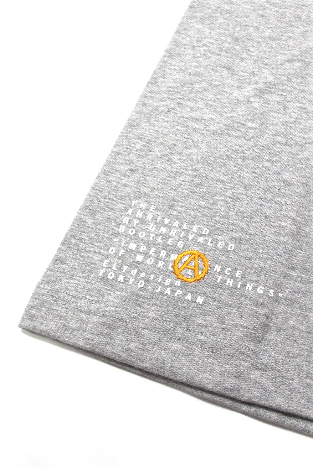 PRINT S/S TEE (GRAY) / アンライバルド コラボT