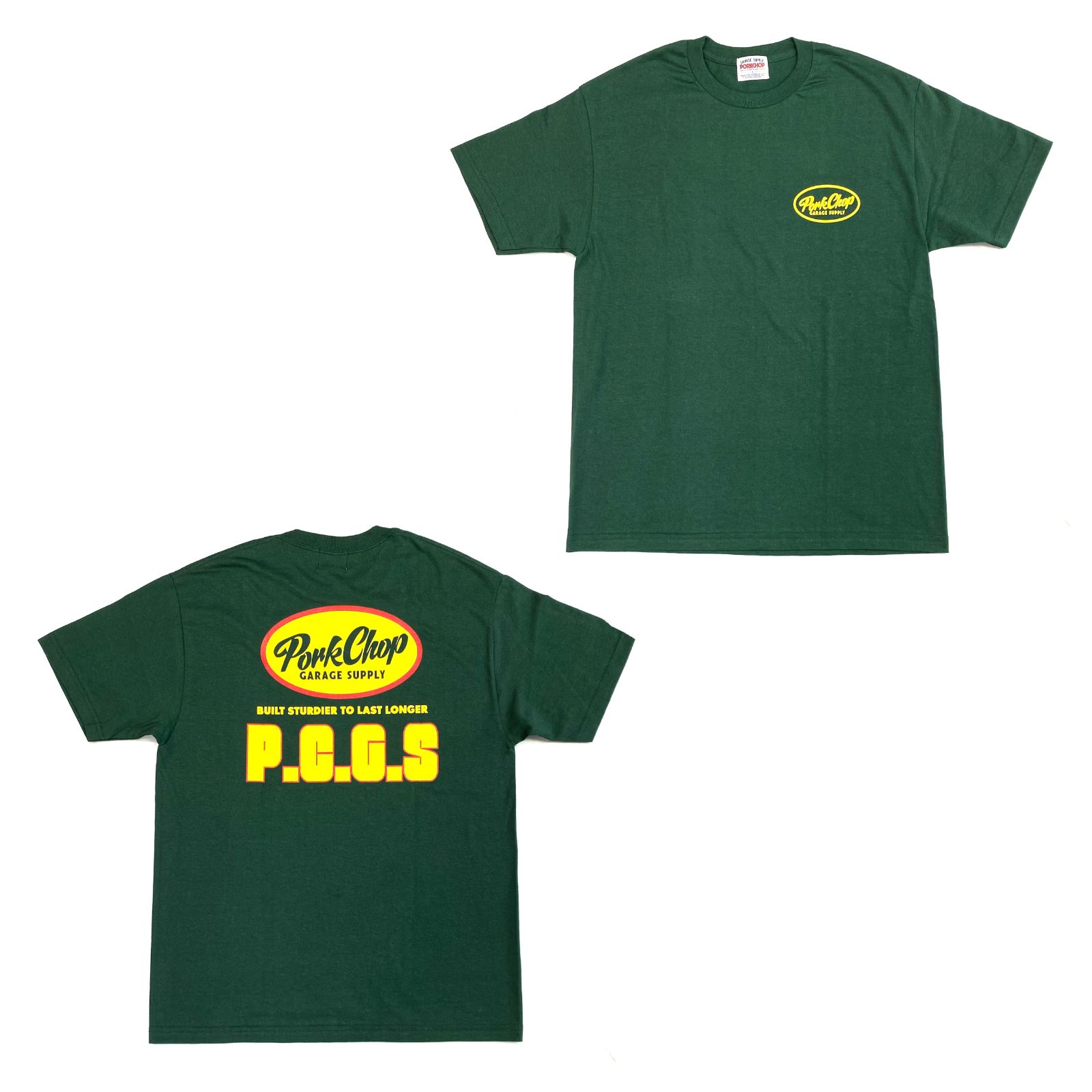 【年中無休】 SUPPLY GARAGE PORKCHOP - (GREEN TEE BLOCK 【ラスト1点】PCGS ヨガ・ピラティス