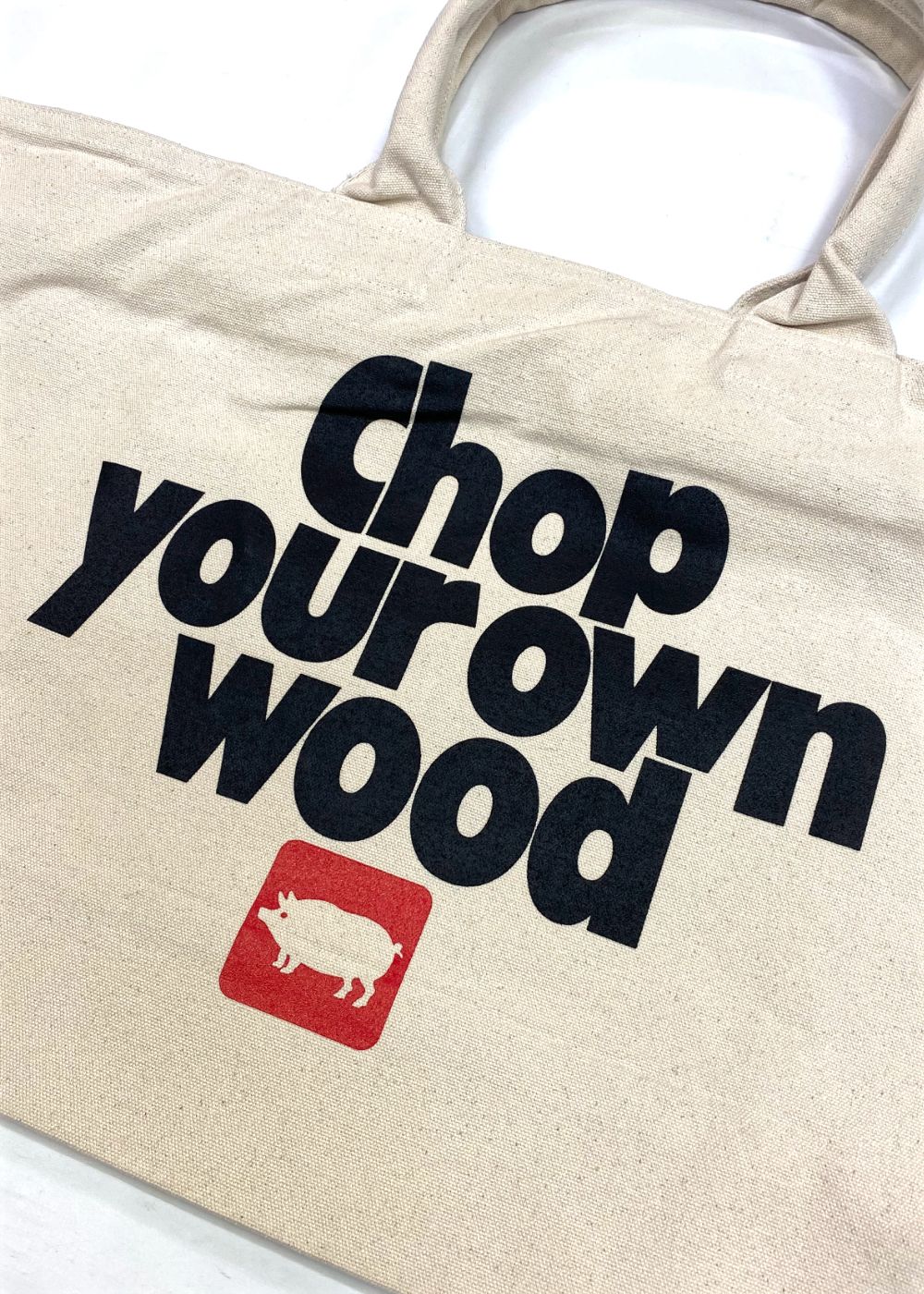 CYOW ZIP TOTE BAG (NATURAL) / プリントトート バッグ