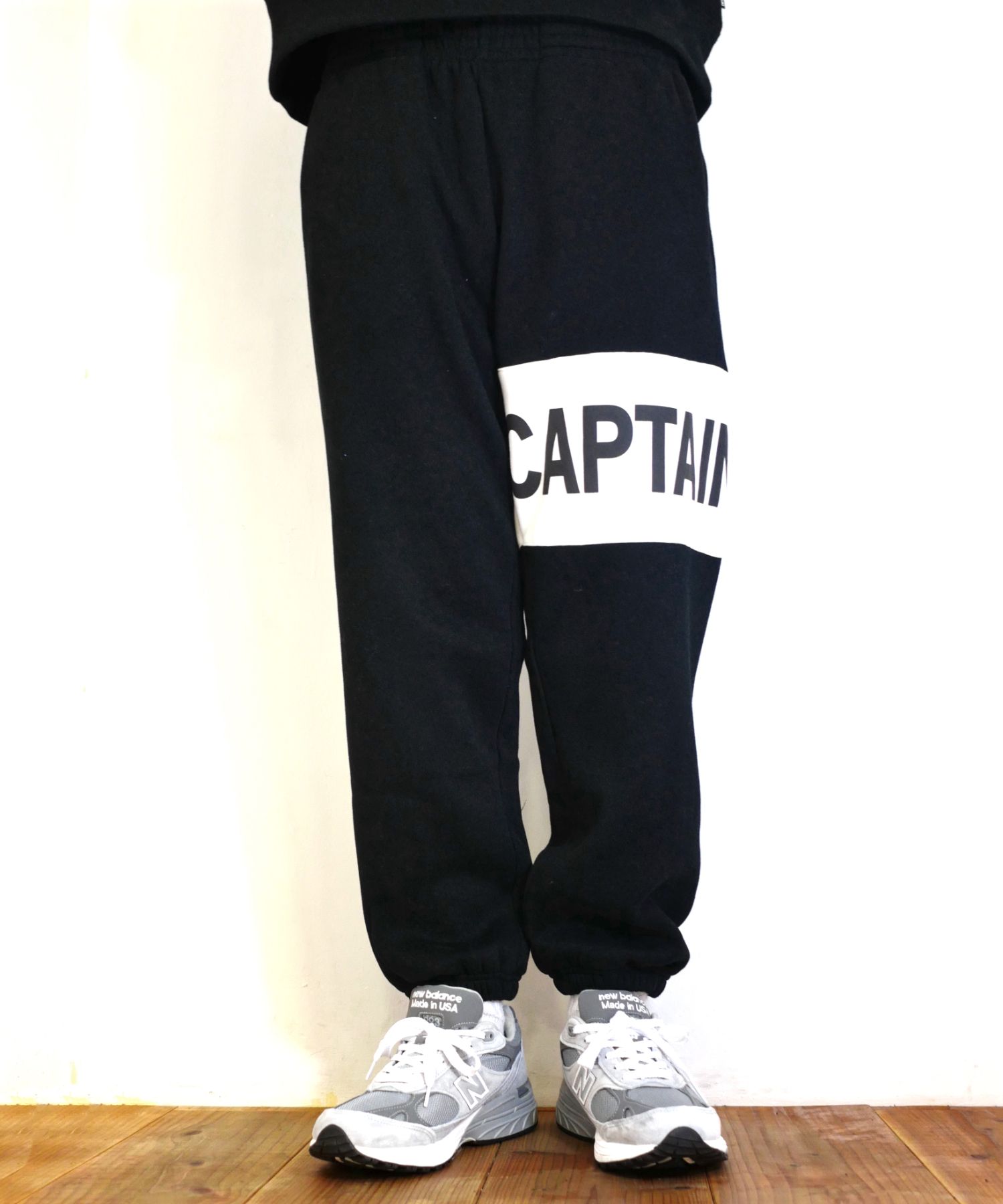 CAPTAINS HELM - TM LOGO SWITCH PANTS (BLACK×WHITE) / オリジナル 