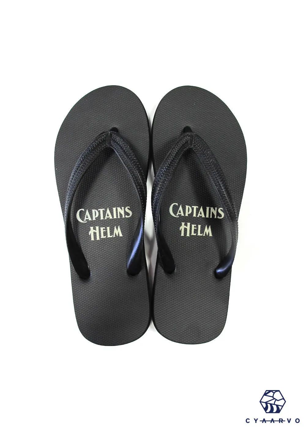 × CYAARVO / LOGO FLIP FLOP (BLACK) / シアーヴォ コラボビーチサンダル