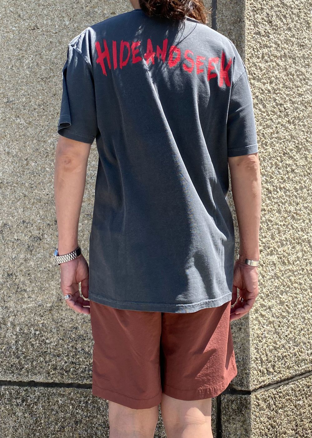 Buffalo Skull S/S Tee (D-GRAY) / バッファロー スカル プリントTee