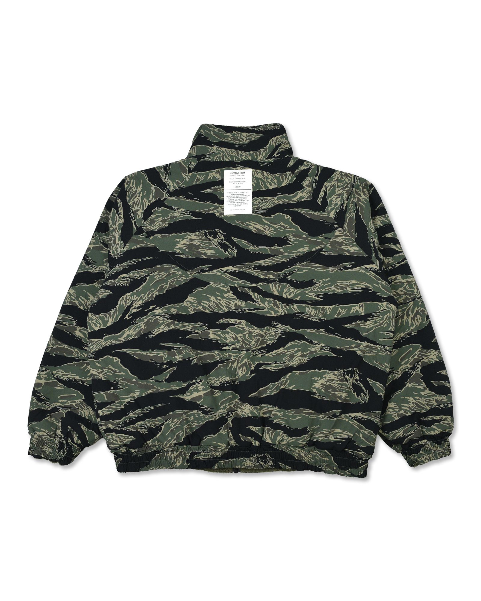 【ラスト1点】REVERSIBLE FLEECE JACKET (OLIVE×TIGER CAMO) / リバーシブル フリース ジャケット