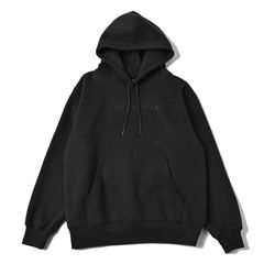 ヘビーオンスビックシルエットパーカー (BLACK)