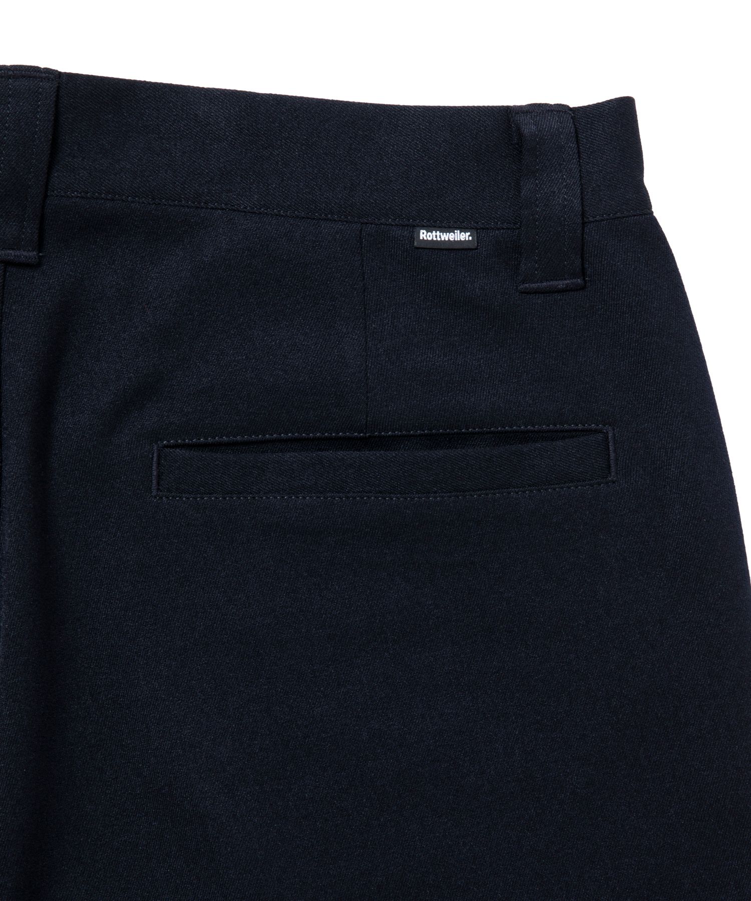 R9 TWILL SLACKS (NAVY) / ポリエステル ツイル スラックス