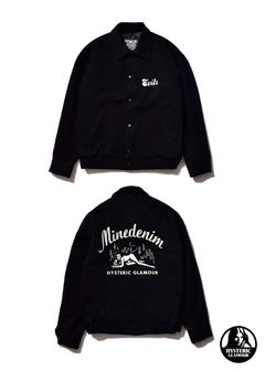 × HYSTERIC GLAMOUR F.Black Denim JKT (BLACK) / ×ヒステリックグラマー コラボデニムスタジャン