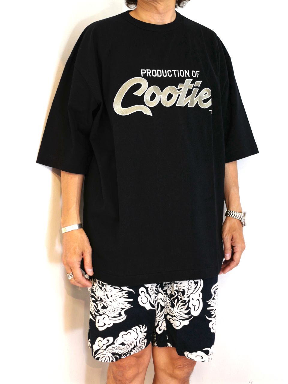 COOTIE PRODUCTIONS - Embroidery Oversized S/S Tee (PRODUCTION OF
