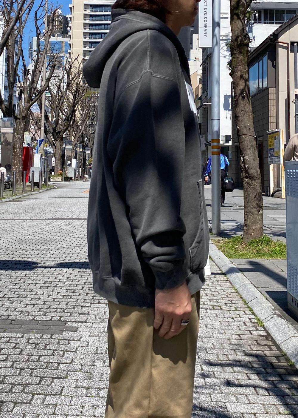 PIGMENT DYED ZIP HOODIE (BLACK) / ピグメントダイ ジップ スウェット パーカー