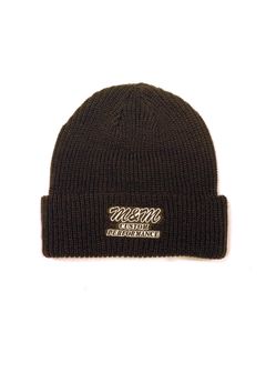 KNIT CAP (BROWN) / ロゴ刺繍 ニットキャップ