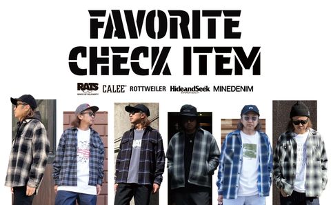 FAVORITE CHECK ITEM / スタイル特集アップ致しました。