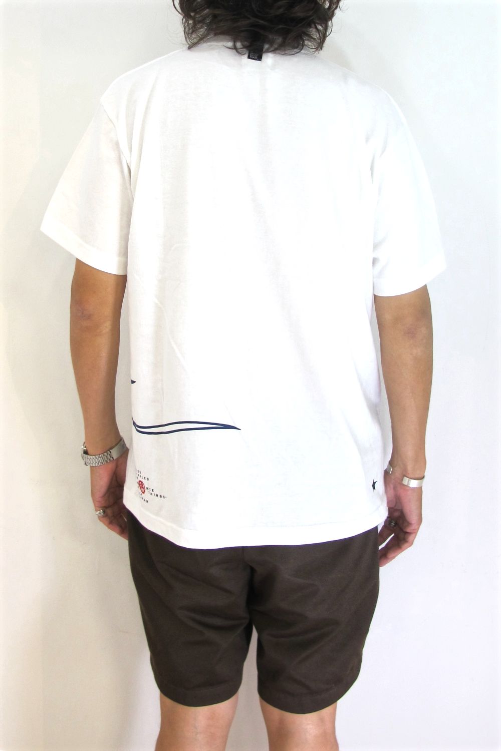 PRINT S/S TEE (WHITE) / アンライバルド コラボT