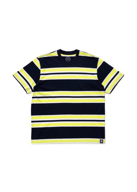 BORDER TEE (NAVY×YELLOW) / ボーダー Tシャツ