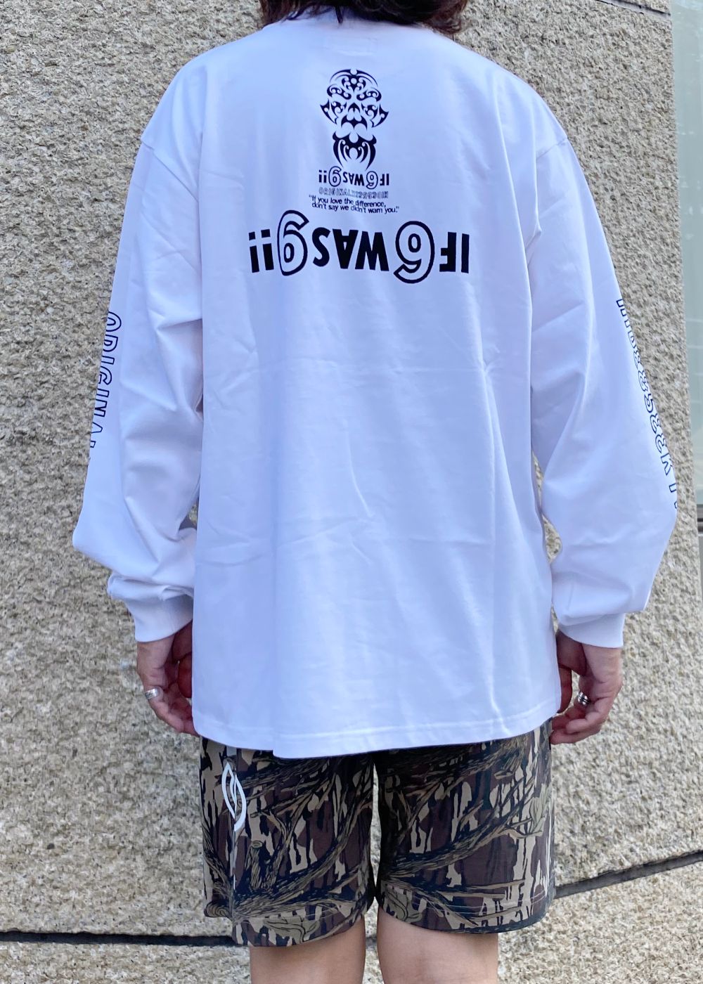 The H&S L/S Tee (WHITE) / 西浦徹 コラボ ロンT
