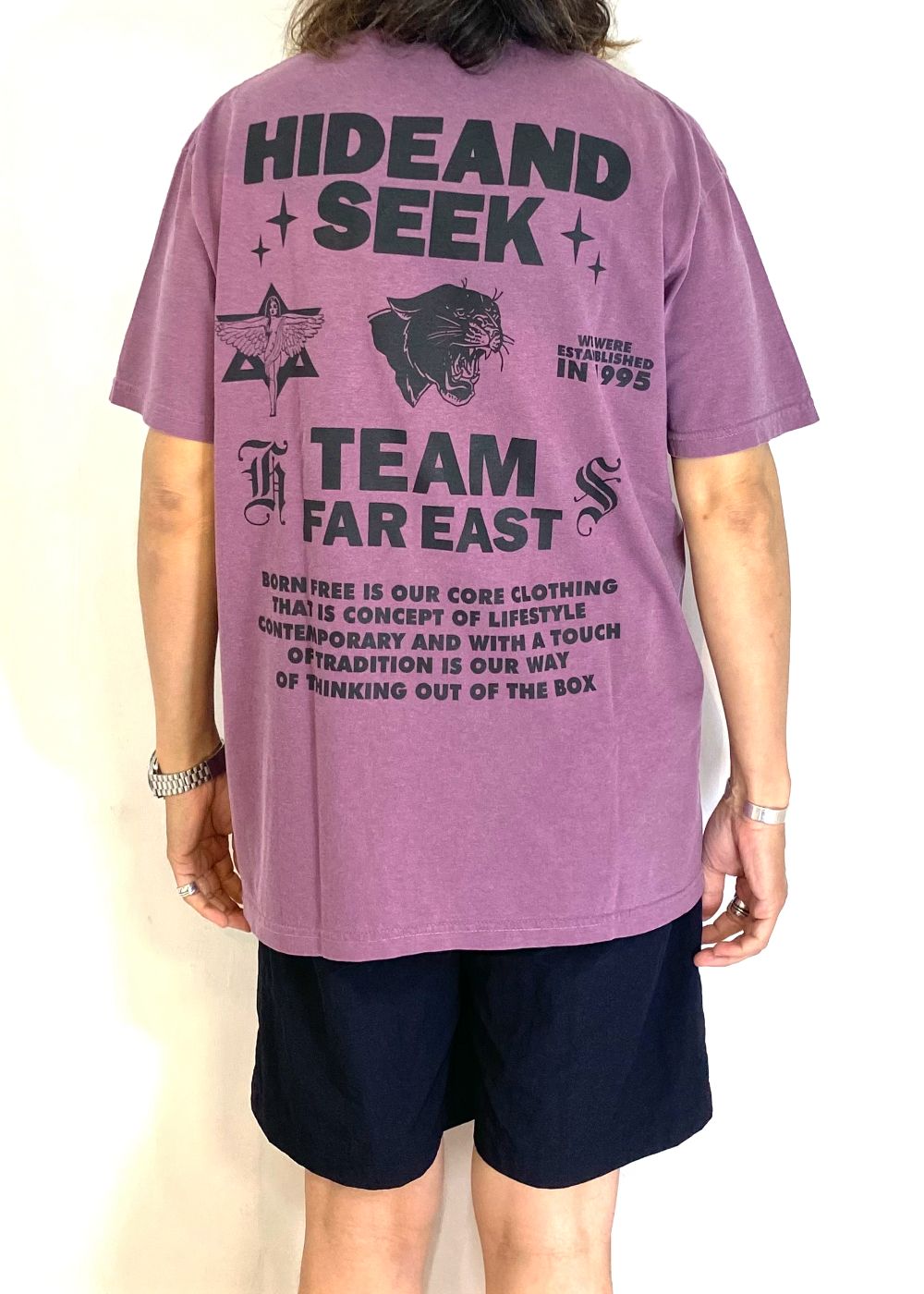 【ラスト1点】Team Pocket S/S Tee (D.RED) / ロゴ プリントTee