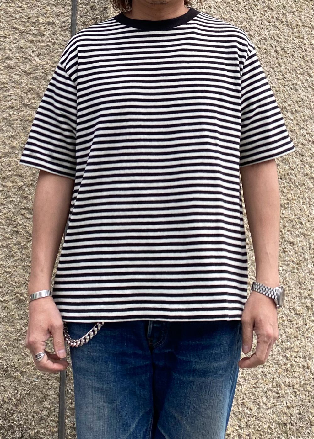 L.G.Border Crewneck (BLT) / オリジナル ボーダー Tシャツ