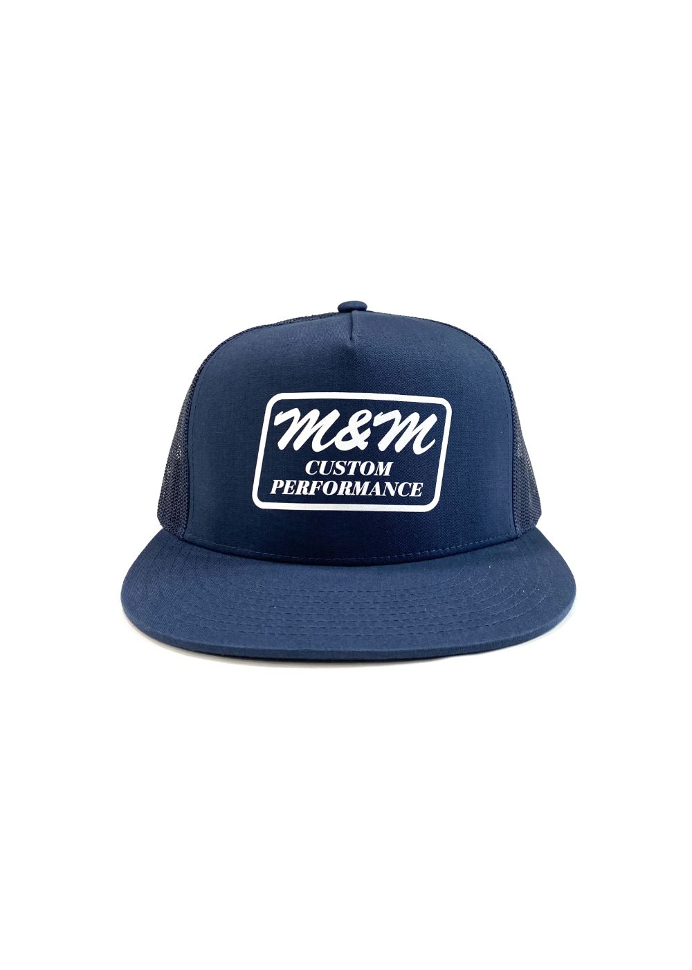 Classic Trucker Mesh Cap (NAVY) / ロゴ プリント メッシュキャップ