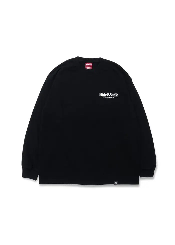 LOGO L/S TEE (BLACK) / 定番ロゴ ロングスリーブ Tシャツ