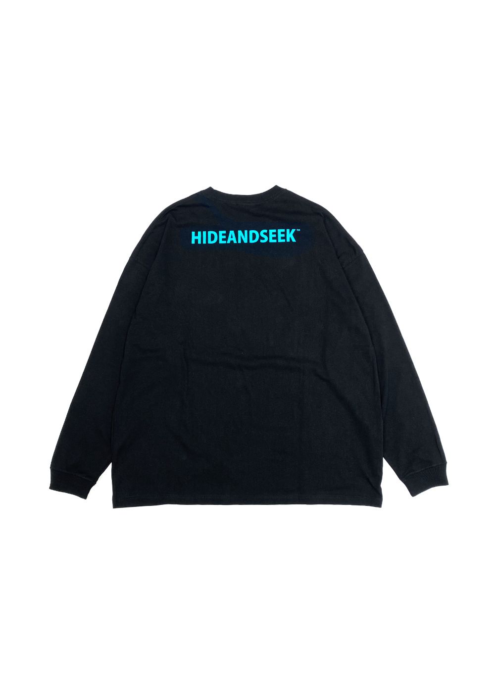 Burn L/S Tee (BLACK×GREEN) / フォト プリント ルーズフィット ロングスリーブ Tシャツ