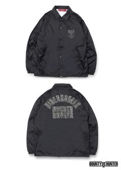 HS×BH TEAM JACKET (BLACK/BANDANA) / バウンティーハンター コラボ コーチジャケット