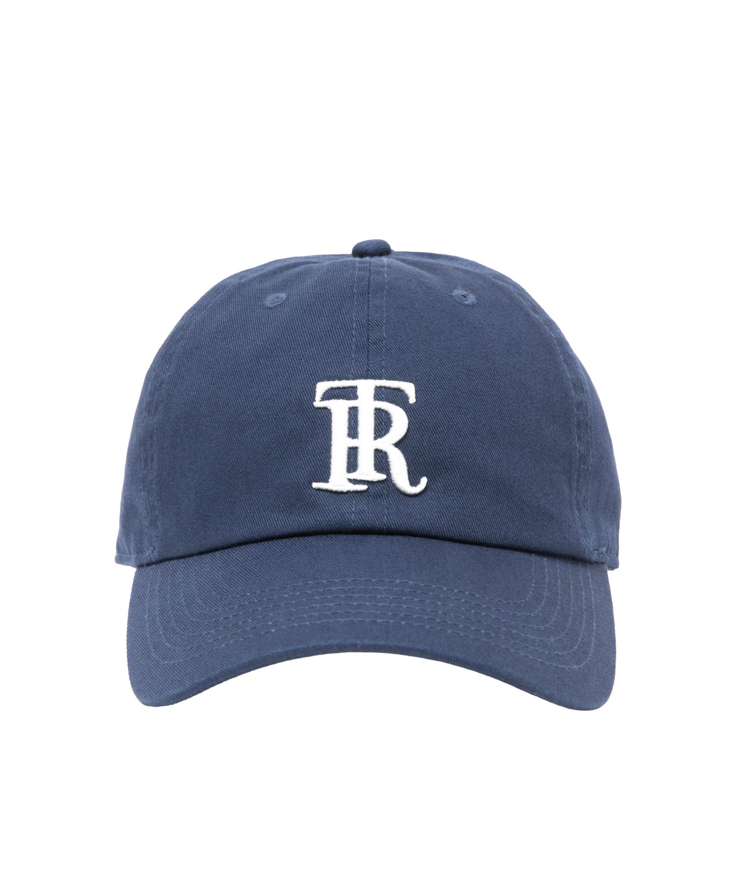 RT CAP (NAVY) / ロゴ刺繍 ダッド キャップ。