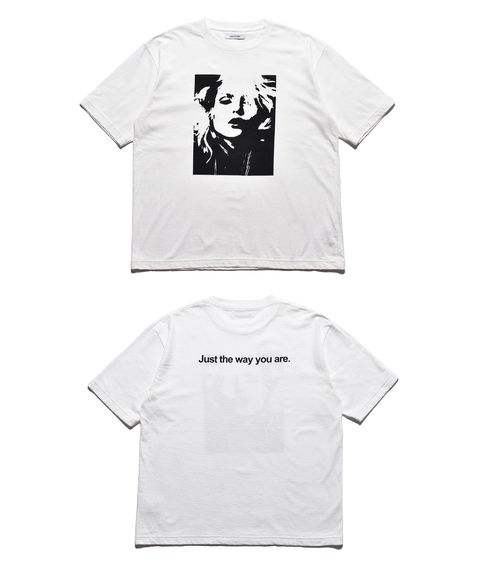 Monochrome Two tone Face Crewneck T-SH  (WHT) / オリジナル プリント Tシャツ