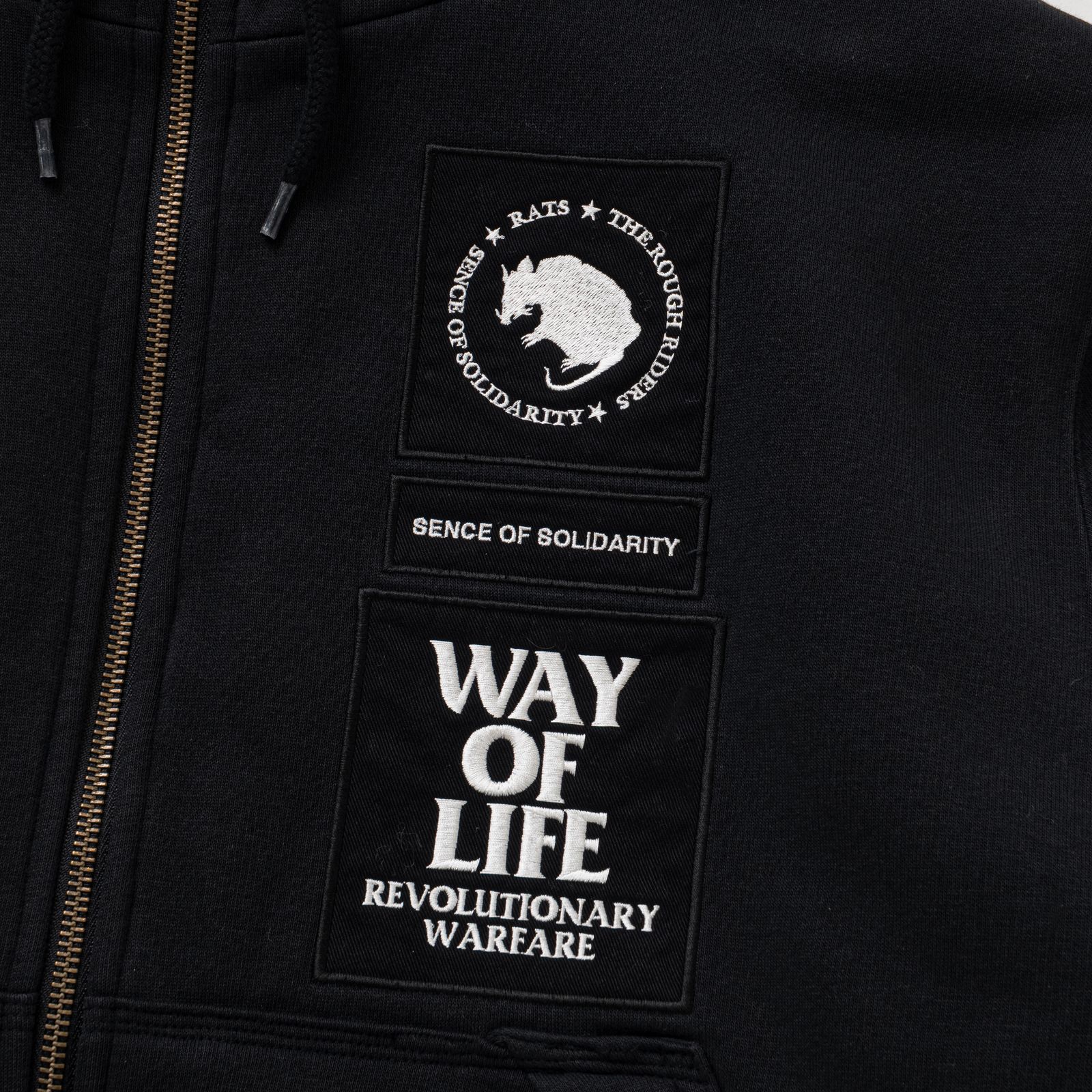 BOA HOODIE (BLACK) / ボア ライナー スウェット パーカー