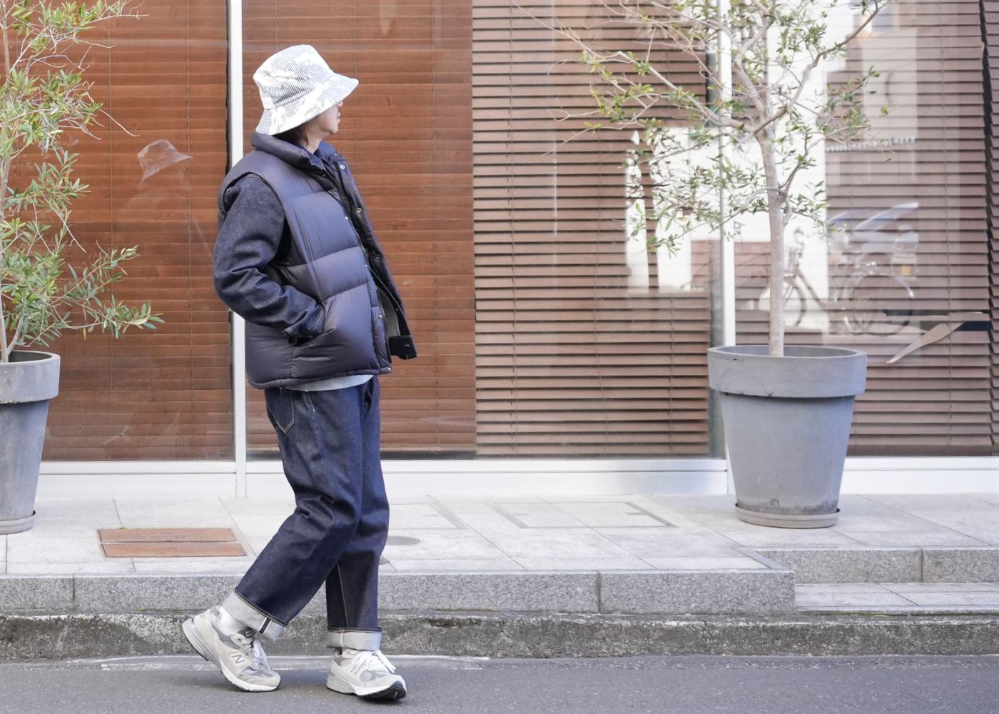 MINEDENIM × NONNATIVE COLLABORATION DOWN VEST