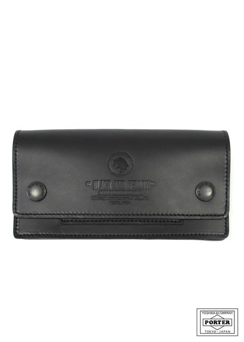LEATHER WALLET (BLACK) / ポーター コラボレザーウォレット