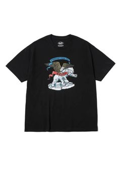 【ラスト1点】POLAR BEAR P (×MASSES) (BLACK) / マシス コラボレーション Tシャツ