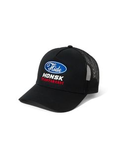 HDNSK Mesh CAP (BLACK) / 刺繍ロゴ メッシュ キャップ