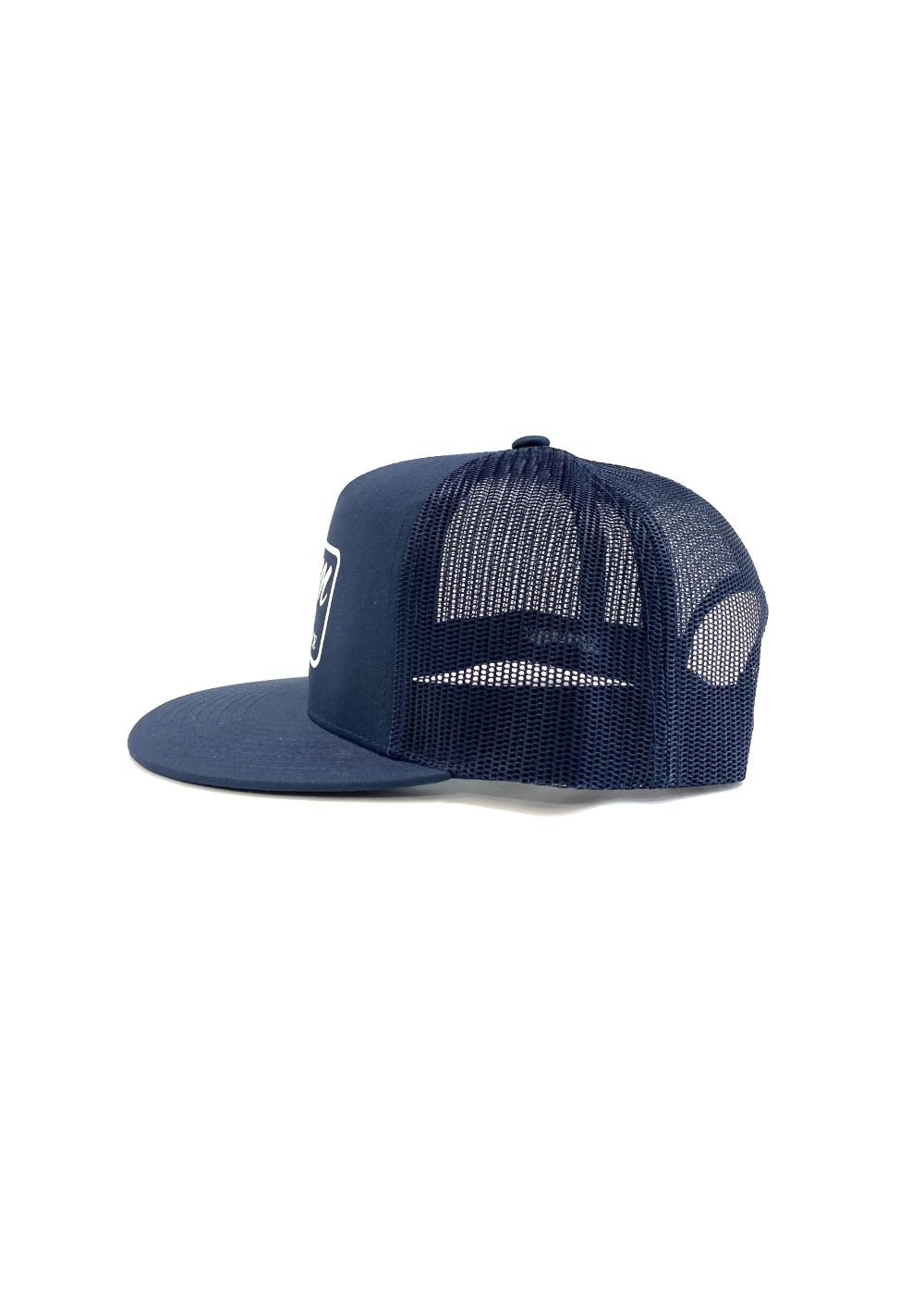 Classic Trucker Mesh Cap (NAVY) / ロゴ プリント メッシュキャップ