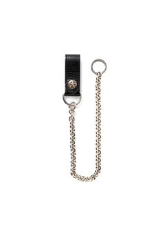 SILVER STAR CONCHO LEATHER WALLET CHAIN (BLACK) / シルバー スター コンチョ ウォレットチェーン