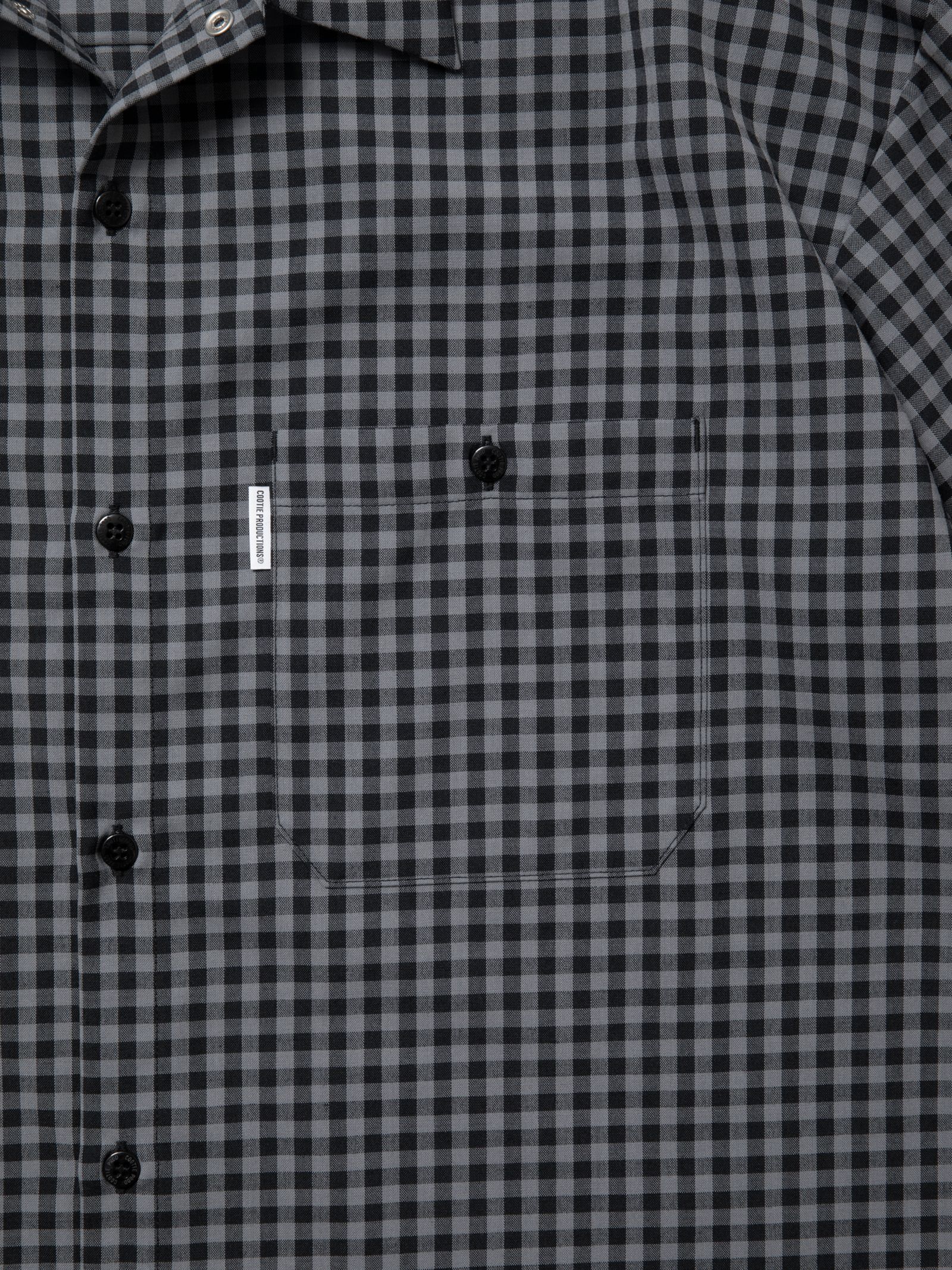 クーティー　シャツ　L　チェック　ブラック COOTIE / Jacquard Check L/S Shirt