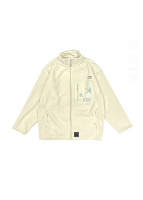 Stand zip fleece Blouson (NATURAL) / フルジップ フリース ジャケット
