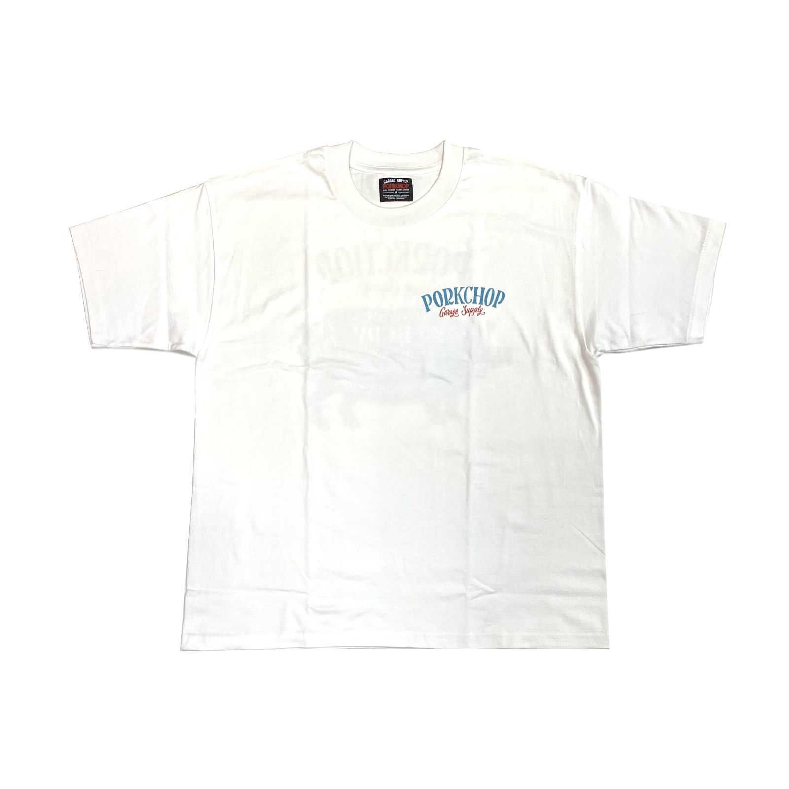 PORKCHOP ホワイト Tシャツ L PORKCHOP GARAGE SUPPLY - PORK BACK TEE (WHITE) / ポーク