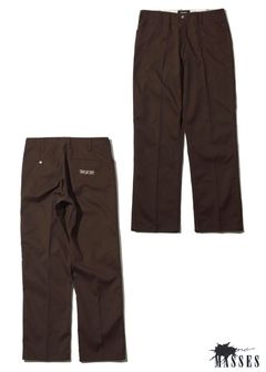 WORK PANTS L (×MASSES) (BROWN) / マシス コラボレーション チノパンツ