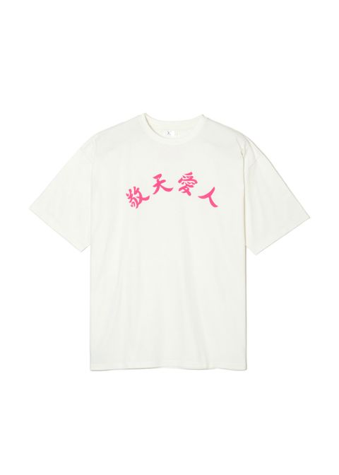 敬天愛人 tee (WHITE) / ヘヴィーウェイト プリントTシャツ