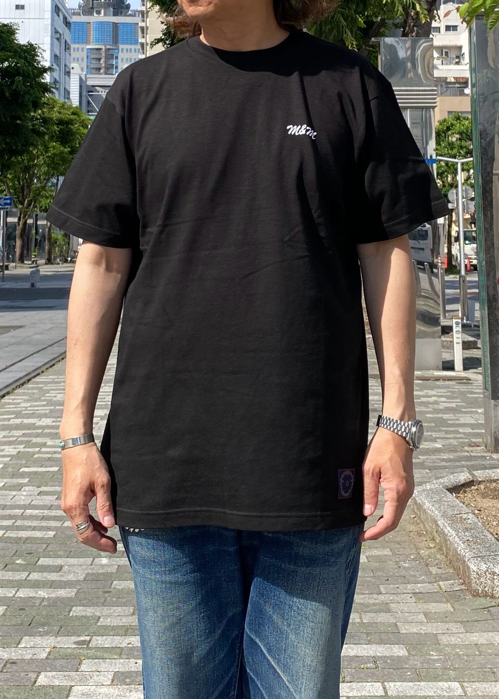 PRINT TEE (BLACK) / ロゴ プリント Tシャツ
