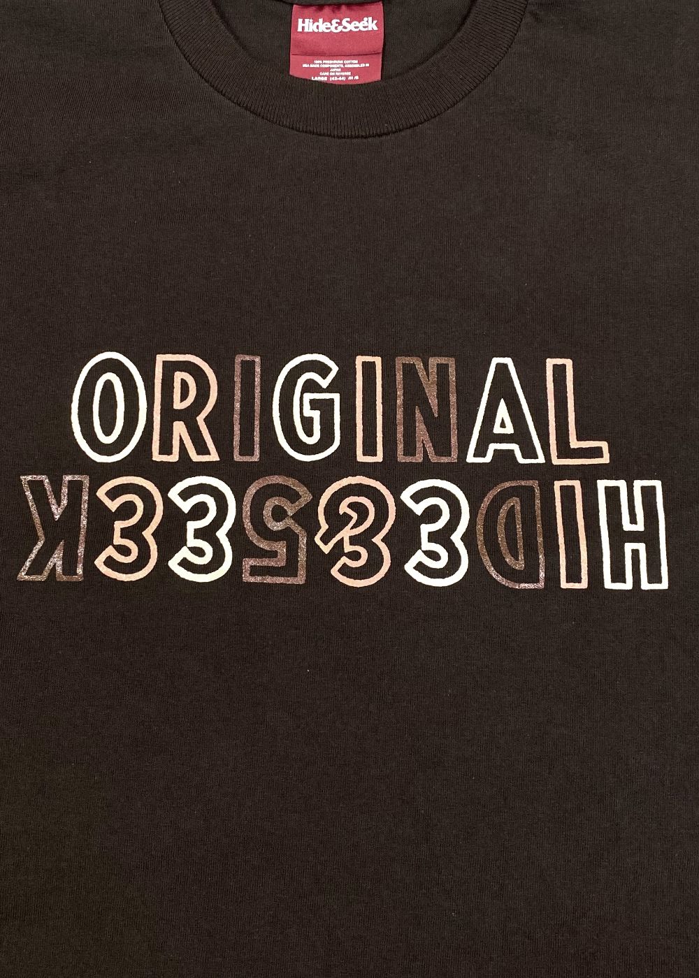 Original H&S L/S Tee (BROWN) / 西浦徹 コラボ ロンT