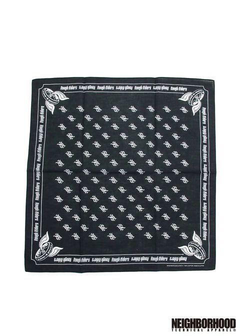 ×NEIGHBORHOOD T.R.R BANDANA (BLACK) / ×ネイバーフッド TOKYO ROUGH RIDERS バンダナ