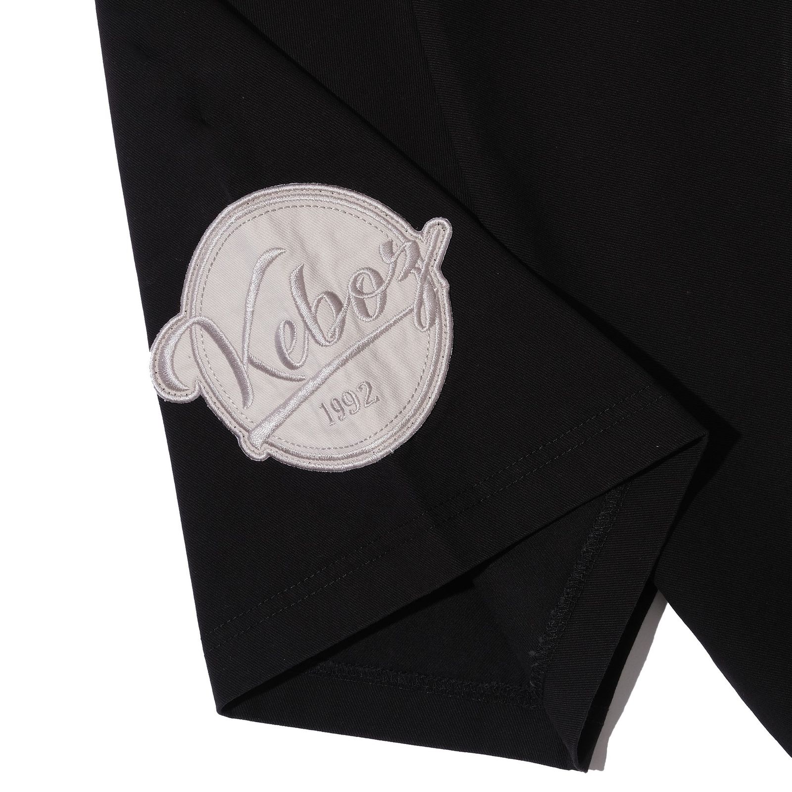 CALEE - × KEBOZ BASEBALL SHIRT (BLACK) / ケボズ コラボ