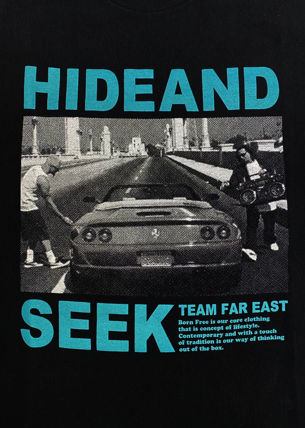 90s S/S Tee (BLACK×GREEN) / フォト プリントTee