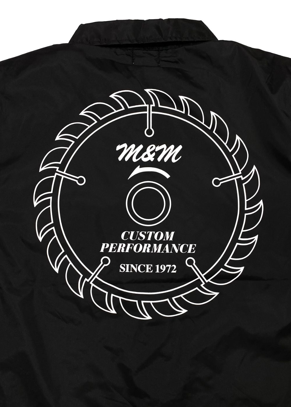 Coach Jacket (BLACK) / プリント コーチジャケット